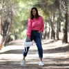 ΓΥΝΑΙΚΕΙΟ ΠΛΕΚΤΟ ΛΑΙΜΟ V ΜΑΚΡΥ ΜΑΝΙΚΙ MOHICANS X5830.PINK