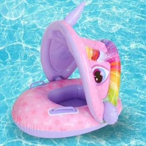Sainteve Σωσίβιο Swimtrainer 70cm με Σκίαστρο Μωβ Μονόκερως SA15005GKG50PR