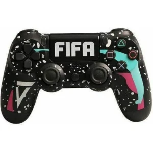 Ασύρματο Doubleshock Gamepad για Android / PC / PS3 / PS4 / iOS FIFA Μαύρο