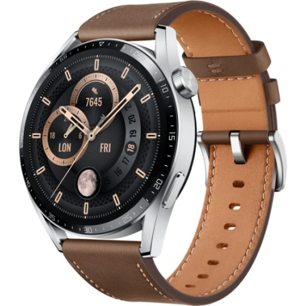 Smartwatch S20 MAX with voice assistant 46mm male smartwatch NFC access control pressure monitor full screen compass 480x480 Καφέ