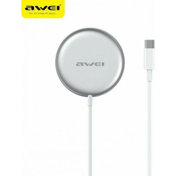 Ασύρματος Φορτιστής (Qi Pad) 15W Awei W10 Λευκός 