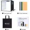 Photo Box Mini Studio Led Mohicans Φωτιζόμενο με Πολλαπλά Background 60x60x60cm ZY-906 Μαύρο
