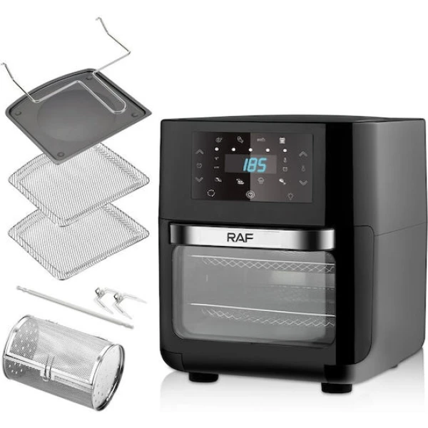 Air Fryer Φούρνος 1700W 12lt 32X32X38cm Raf R.5293 Μαύρο