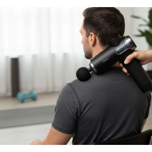 Andowl Πιστόλι Μασάζ για το Κεφάλι, την Πλάτη, τα Πόδια & το Σώμα με Δόνηση Q-JM870 Μαύρο