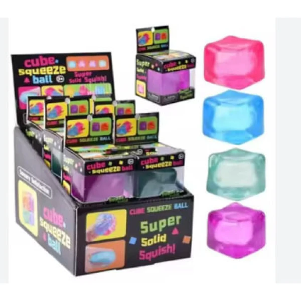 Ice Cube Squishy Αφρώδες Πολύχρωμο (Διάφορα Σχέδια) 1τμχ 6203-1