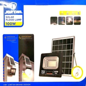 Jortan Στεγανός Ηλιακός Προβολέας LED 100W με Τηλεχειριστήριο IP66