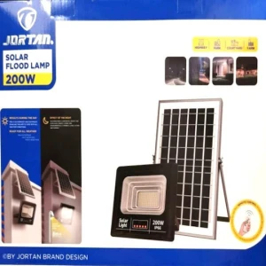 Jortan Στεγανός Ηλιακός Προβολέας LED 200W με Τηλεχειριστήριο IP66