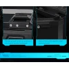 MotoCentric Aluminium Μοτοσυκλέτας Αλουμινίου Top Case 45lt MC-45-001-BK-GN Black