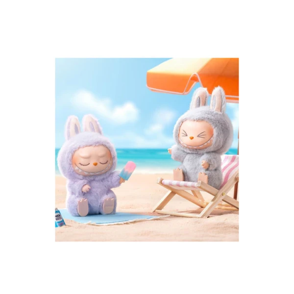Pop Mart Μπρελόκ Labubu The Monsters Have a Seat Vinyl Plush Single Blind Box (Τυχαία Επιλογή)