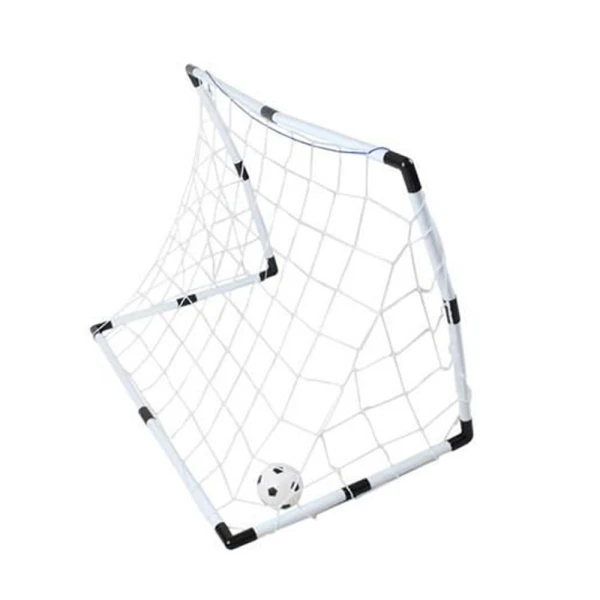 Σετ Τέρματα Ποδοσφαίρου για Παιδιά 79x78x35cm με Δίχτυ, Σκορ, Μπάλα, Σφυρίχτρα και Τρόμπα 2 τμχ JB8883B