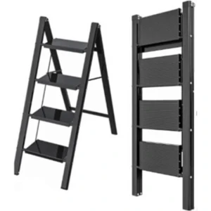 Σκαλοσκαμπό Αλουμινίου 4 Σκαλιών JBY-HZ4F Μαύρο