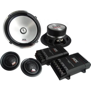 Σετ Ηχεία Αυτοκινήτου Διαιρούμενα Woofer 6.5" και Tweeter 2" 75W RMS με Ενισχυτή CTC-160 2 τμχ