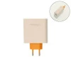Treqa Φορτιστής και Καλώδιο USB-C 120W Quick Charge 3.0 Λευκός CH-646