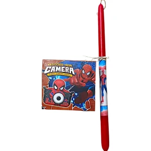 Πασχαλινή λαμπάδα Μίνι ψηφιακή παιδική Spider-man φωτογραφική μηχανή κάμερα L26-XL-940