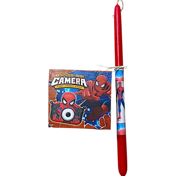 Πασχαλινή λαμπάδα Μίνι ψηφιακή παιδική Spider-man φωτογραφική μηχανή κάμερα L26-XL-940