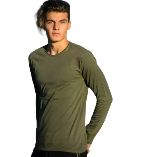 ΑΝΔΡΙΚΗ ΜΠΛΟΥΖΑ T-SHIRT ΜΑΚΡΥ ΜΑΝΙΚΙ MOHICANS 303 ΧΑΚΙ