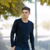 ΑΝΔΡΙΚΗ ΜΠΛΟΥΖΑ T-SHIRT ΜΑΚΡΥ ΜΑΝΙΚΙ MOHICANS 303 ΜΠΛΕ