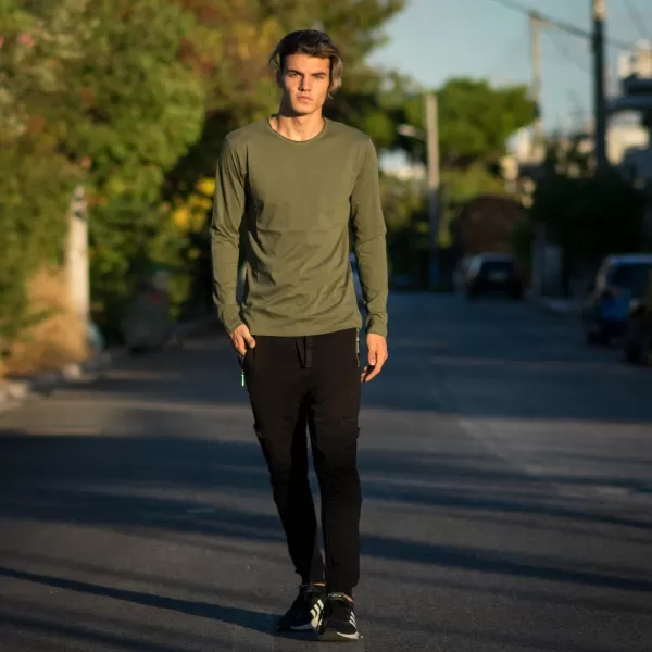 ΑΝΔΡΙΚΗ ΜΠΛΟΥΖΑ T-SHIRT ΜΑΚΡΥ ΜΑΝΙΚΙ MOHICANS 303 ΧΑΚΙ