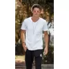 ΑΝΔΡΙΚΟ T-SHIRT ΚΟΝΤΟ ΜΑΝΙΚΙ MOHICANS 453 ΛΕΥΚΟ