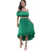 ΓΥΝΑΙΚΕΙΟ ΣΕΤ ΦΟΥΣΤΑ MAXI & CROP ΤΟΠ 6520 ΠΡΑΣΙΝΟ