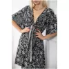 ΓΥΝΑΙΚΕΙΟ ΦΟΡΕΜΑ MOHICANS 8303.FLOWERS-BLACK