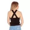 ΓΥΝΑΙΚΕΙΟ ΑΜΑΝΙΚΟ CROP TOP MOHICANS 8330 ΜΑΥΡΟ