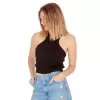 ΓΥΝΑΙΚΕΙΟ ΑΜΑΝΙΚΟ CROP TOP MOHICANS 8330 ΜΑΥΡΟ