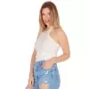 ΓΥΝΑΙΚΕΙΟ ΑΜΑΝΙΚΟ CROP TOP MOHICANS 8330 ΛΕΥΚΟ
