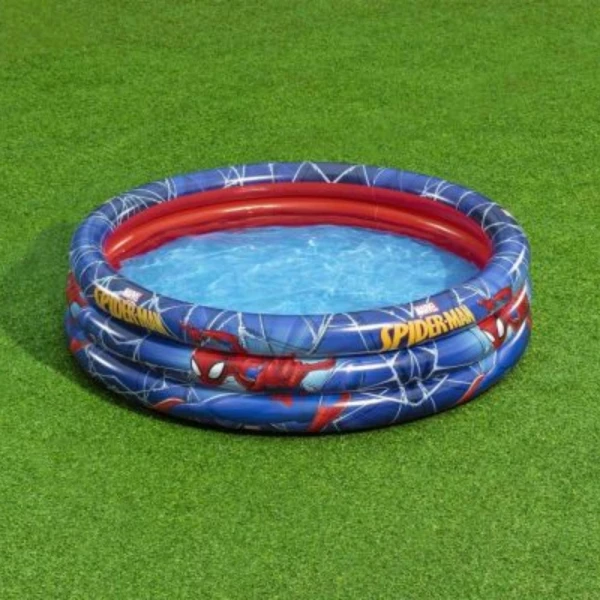 Bestway Spiderman 98018 Παιδική Πισίνα Φουσκωτή 122x122x30cm