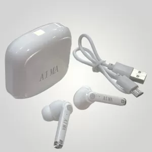 ΑΣΥΡΜΑΤΑ  ΑΚΟΥΣΤΙΚΑ BLUETOOTH ΜΕ ΚΟΥΤΙ ΦΟΡΤΙΣΗΣ AM-20215.ΛΕΥΚΟ