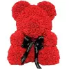 Αρκουδάκι Mohicans  από τεχνητά τριαντάφυλλα Love Bear 40cm  Κόκκινο 