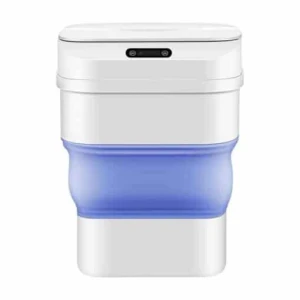 Smart Sensor Folding Trash Can Πλαστικό Καλαθάκι Μπάνιου 17.5lt με Αισθητήρα Κίνησης BS-00305 Μπλέ