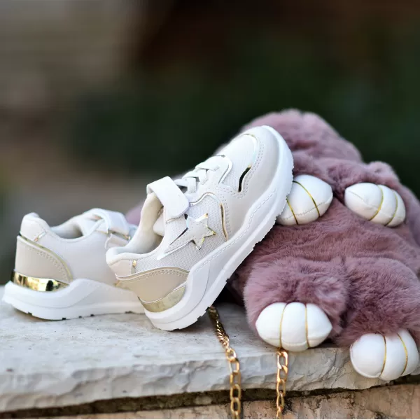 ΠΑΙΔΙΚΟ ΠΑΠΟΥΤΣΙ SNEAKERS ΓΙΑ ΚΟΡΙΤΣΙ MOHICANS CB-228 ΜΠΕΖ