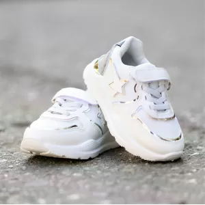 ΠΑΙΔΙΚΟ ΠΑΠΟΥΤΣΙ SNEAKERS ΓΙΑ ΚΟΡΙΤΣΙ MOHICANS CB-228 ΛΕΥΚΟ
