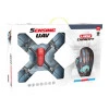 RC Drone με κάμερα Ανίχνευση UAV 360 μοιρών περιστροφής χειρός H263 Κόκκινο