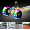 Παιδικό Πατίνι Τρίτροχο για 4+ Ετών με Led και μουσική Μαύρο Άσπρο HB108 