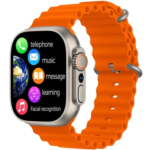 HK Ultra One Smartwatch 4G+5G Πλήρης Κάρτα Δικτύου 2.02 AMOLED Screen Multiple Positioning Ditinerations Πορτοκαλί