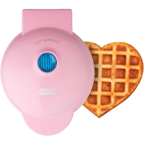 Βαφλιέρα σε Σχήμα Καρδούλα Love 350W Jamaky HYH-133 Ροζ