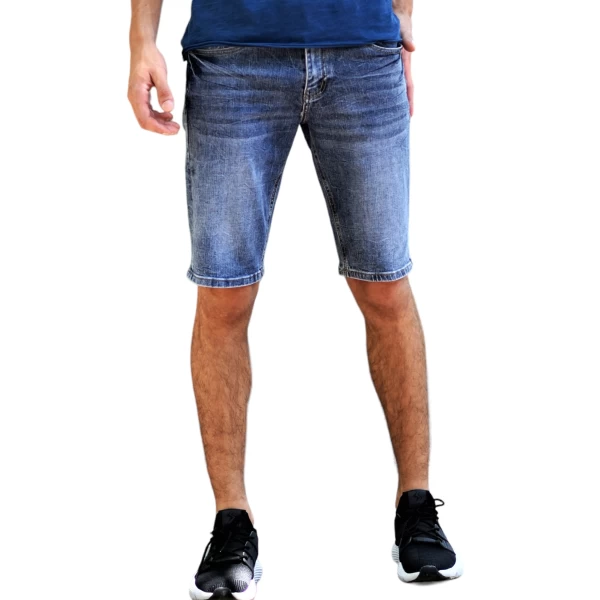 ΑΝΔΡΙΚΗ ΒΕΡΜΟΥΔΑ JEANS MOHICANS JP046 MΠΛΕ