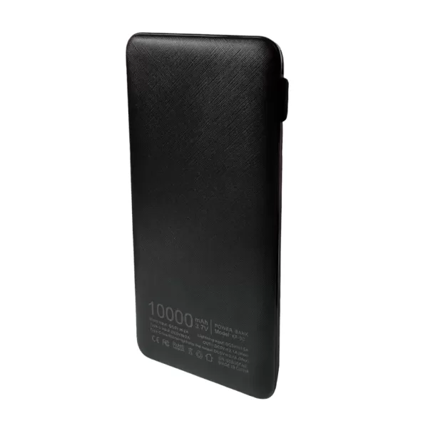 KLGO POWER BANK 10000mAh ME ΘΥΡΑ USB-A KP-90 ΜΑΥΡΟ