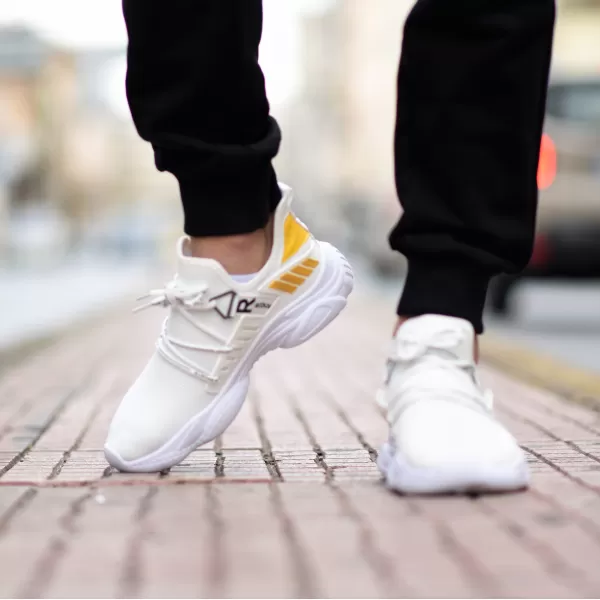ΑΝΔΡΙΚΟ ΠΑΠΟΥΤΣΙ SNEAKERS MOHICANS M17 WHITE-YELLOW 