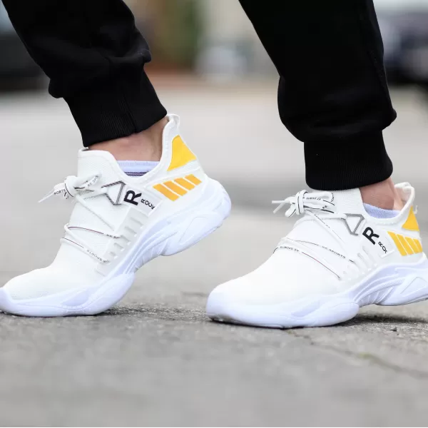 ΑΝΔΡΙΚΟ ΠΑΠΟΥΤΣΙ SNEAKERS MOHICANS M17 WHITE-YELLOW 