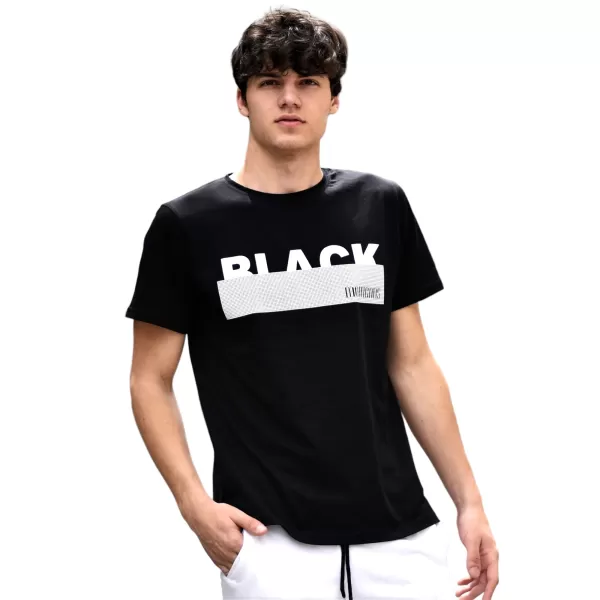 T-SHIRT ΛΟΓΟΤΥΠΟ BLACK MOHICANS MCNS10.ΜΑΥΡΟ