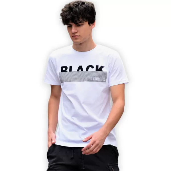 T-SHIRT ΛΟΓΟΤΥΠΟ BLACK MOHICANS  MCNS10.ΛΕΥΚΟ