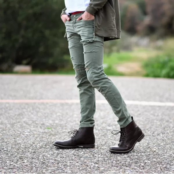 ΑΝΔΡΙΚΟ ΠΑΝΤΕΛΟΝΙ SLIM FIT ΕΛΑΣΤΙΚΟ JEANS MOHICANS P634562 ΧΑΚΙ