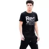 ΑΝΔΡΙΚΗ ΜΠΛΟΥΖΑ T-SHIRT ΛΑΙΜΟΣ ΣΤΑΜΠΑ MOHICANS R21.BLACK 