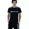 ΑΝΔΡΙΚΗ ΜΠΛΟΥΖΑ T-SHIRT ΛΑΙΜΟΣ ΣΤΑΜΠΑ MOHICANS REZ23.ΜΑΥΡΟ
