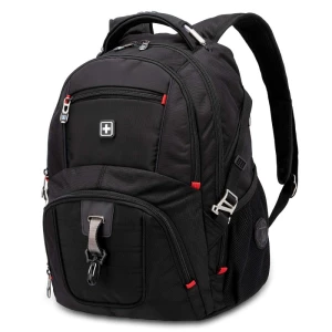 SUISSEWIN ΑΝΔΡΙΚΟ ΣΑΚΙΔΙΟ ΠΛΑΤΗΣ ΑΔΙΑΒΡΟΧΟ AIRFLOW MOHICANS SN9932.ΜΑΥΡΟ