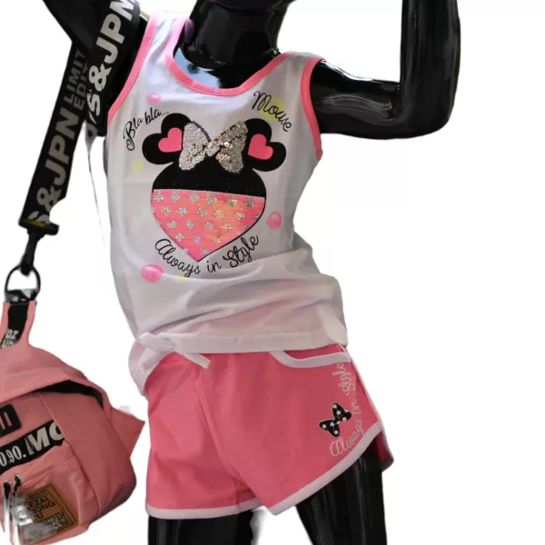 ΠΑΙΔΙΚΟ ΣΕΤ ΓΙΑ ΚΟΡΙΤΣΙ MICKEY MOHICANS SR-069.PINK 