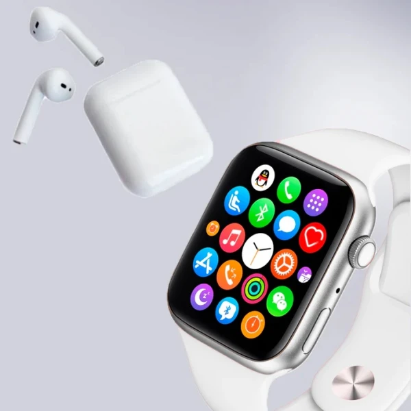 SMARTWATCH + BLUETOOTH HANDSFREE ΔΩΡΟ + 2 ΛΟΥΡΑΚΙΑ T55 PRO MAX ΛΕΥΚΟ